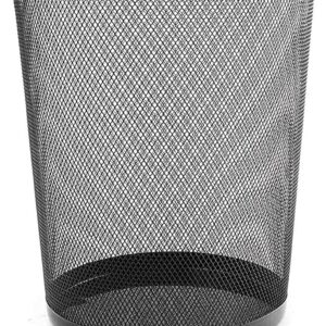 Large Metal Mesh Dustbin - Versatile Waste Basket for Living Room, Office, Bedroom, and School - Size: W26cm x H28cm